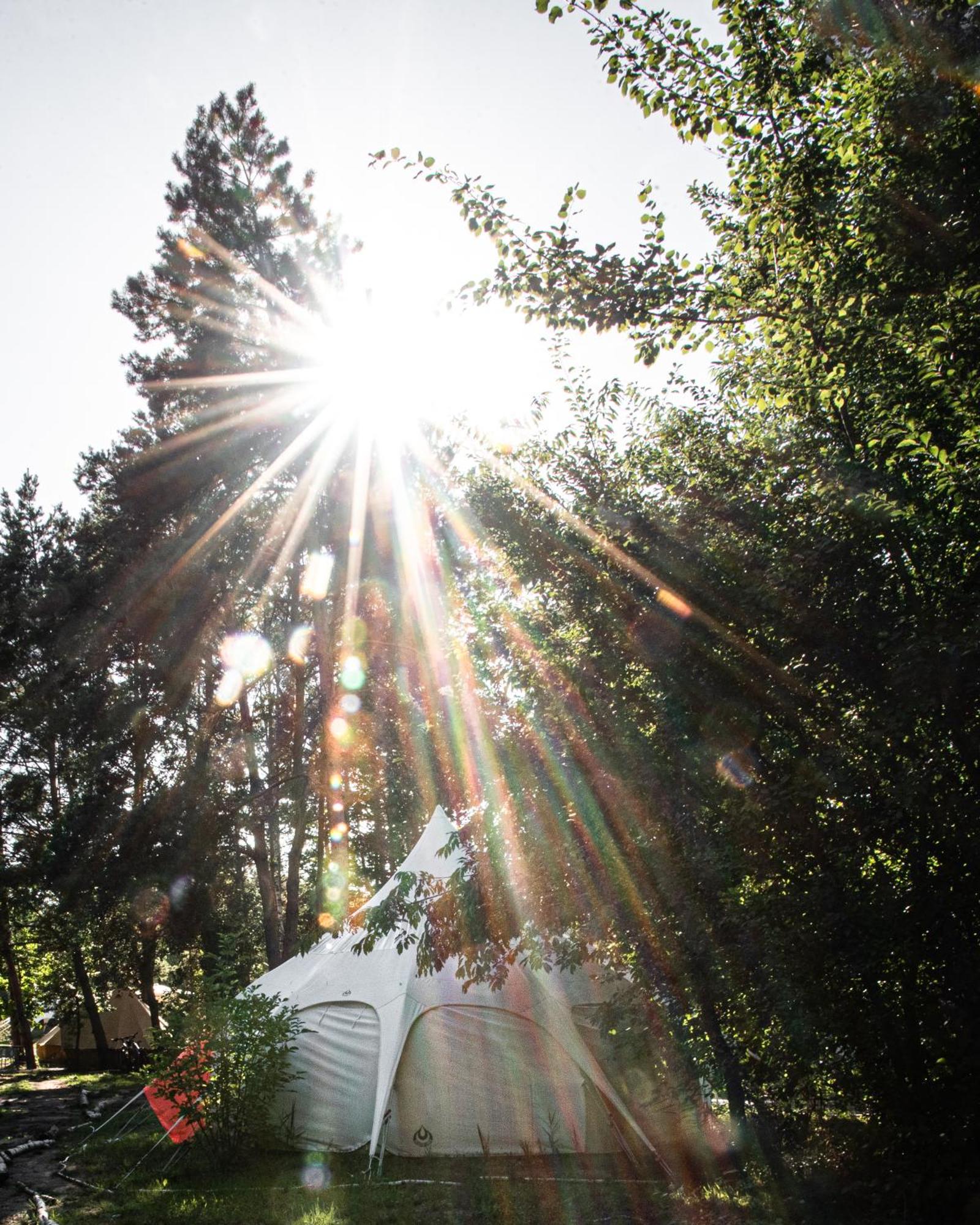 Raus Und Gut Glamping Am Graebendorfer See Drebkau Εξωτερικό φωτογραφία