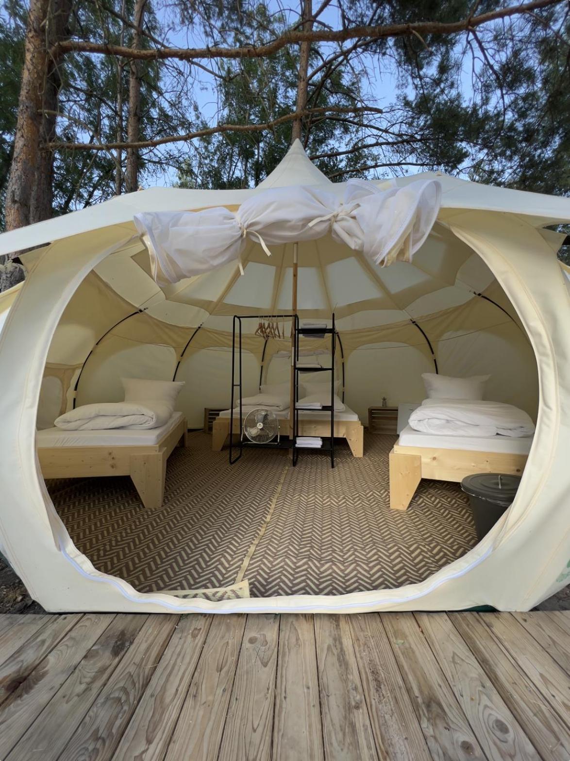Raus Und Gut Glamping Am Graebendorfer See Drebkau Εξωτερικό φωτογραφία