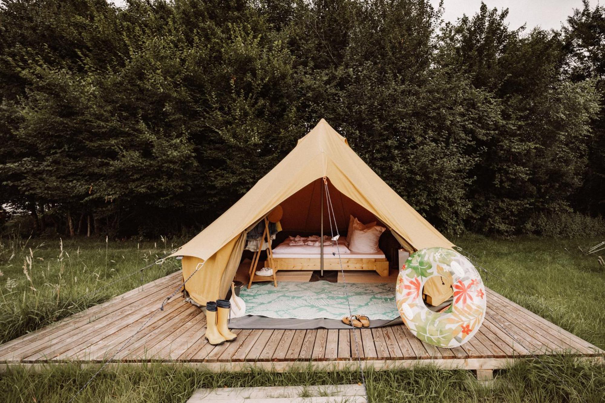 Raus Und Gut Glamping Am Graebendorfer See Drebkau Εξωτερικό φωτογραφία